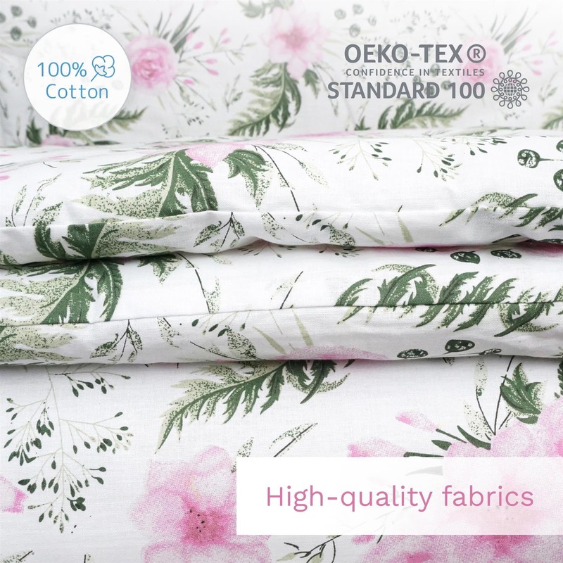 3 piece set Duvet Cover Pillowcase and Fitted Sheet for