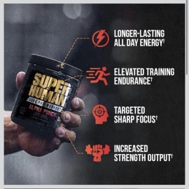 Lion ALPHA LION Super Human Core Pre Workout Powder with Creatine - Alpha Punch 30srv