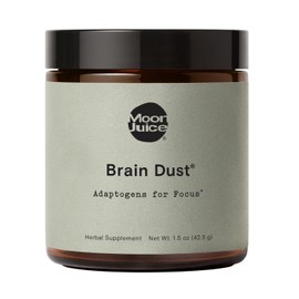 Moon Juice - Brain Dust - Mushroom Powder - Brain Supplements for Memory and Focus - Mental Stamina, Alertness, & Concentration - Vegan, Gluten Free, Caffeine Free, & Non GMO - Self Care - 1.5 oz