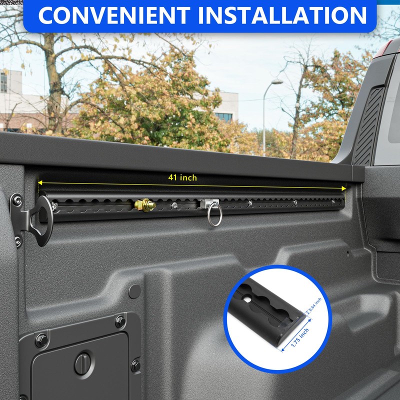 SZYANG Trail Rail System Compatible with 2022-2025 Ford Maverick Truck