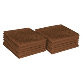 Native Fab - Juego de 18 paños de cocina de algodón, 12 x 12 pulgadas, absorbentes, lavables, toallas de cocina, toallas de limpieza, trapos para bar y bar de cocina, café
