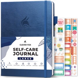 Clever Fox Self-Care Journal – Wellness & Daily Reflection Notebook – Mental Health & Personal Development Journal – Self-Care, Meditation & Mood Journal for Women & Men – Large (Mystic Blue)