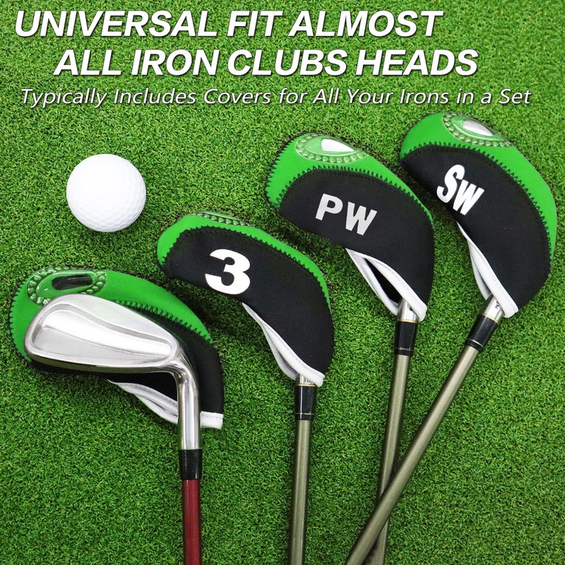 Golf Club Covers Set for Irons Neoprene Iron Head Cover