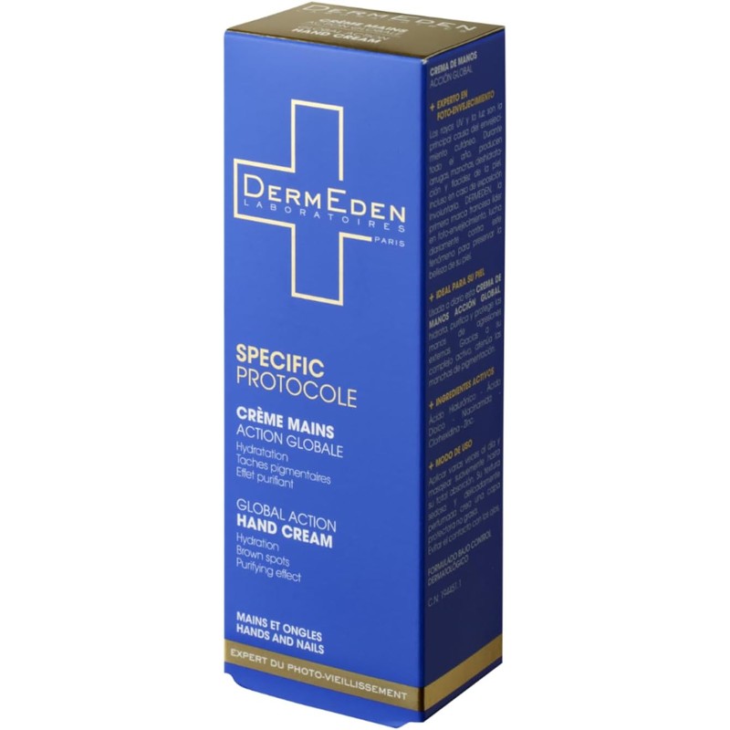 DERMEDEN - CREMA DE MANOS CON PROTOCOLO ESPECÍFICO 50 ML.
