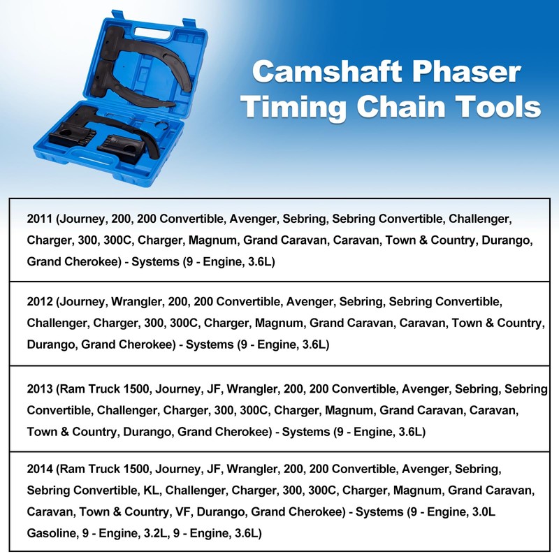 Toolwiz Camshaft Phaser Timing Chain Tools Kit Compatible with VW