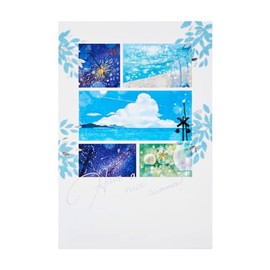 Sanrio JSP8-4 S4008 385492 Message Card Summer Postcard Summer Scene