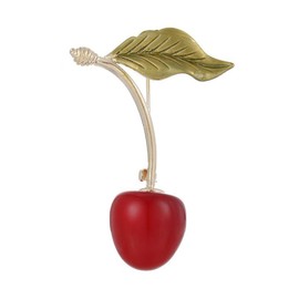 Creative Cherry Brooches for Women Enamel Cherry Fruits Wedding Casual Party Brooch Pin Gifts, enamel