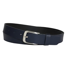 Vascavi Leather Belt, Genuine Leather Belt for Men and Women, Can Be Shortened, Made in Germany, 3 cm Wide, darkblue