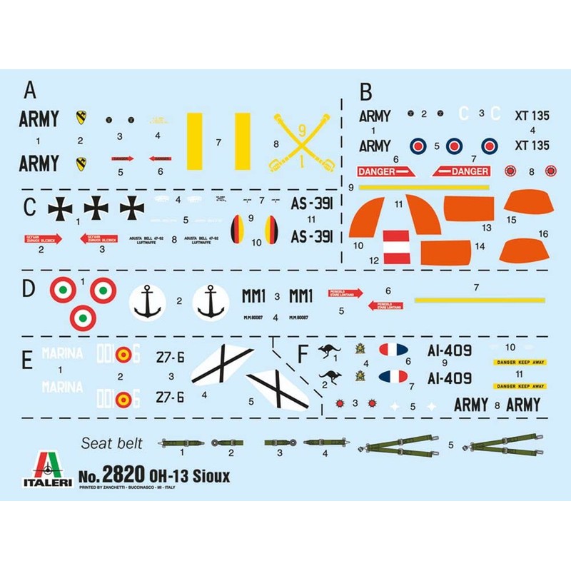 Italeri 2820S - 1:48 OH-13 Scout Helicopter Korea War, Model