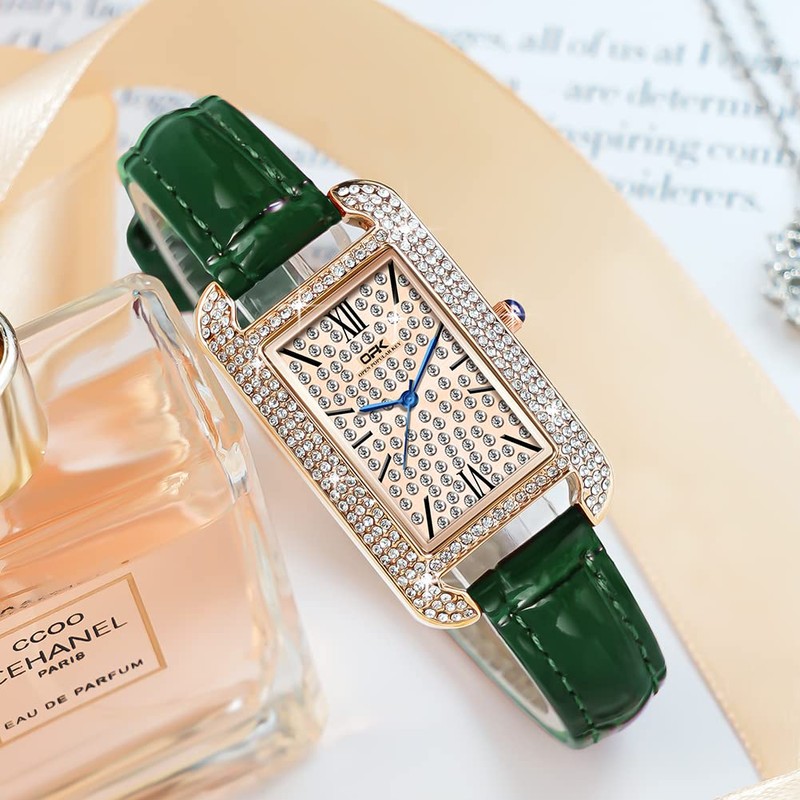 Basfur Dress Watch Fe-Montre-027-02, Green, Modern