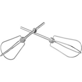 Mezclador de mano Turbo Beaters de repuesto para la serie KHM (W10490648), paquete de 2 accesorios de batidor de acero inoxidable compatibles con modelos KHM3/KHM5/KHM7/KHM9