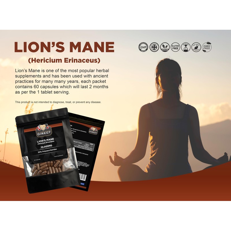 AW Lions Mane | High Strength Lions Mane Supplement -