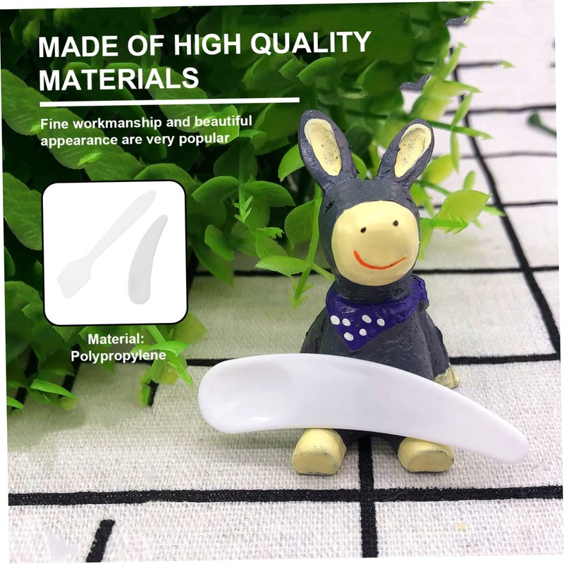 Healeved 40pcs Makeup Spatulas Spoons Transparent Facial Cream Mask Applicators