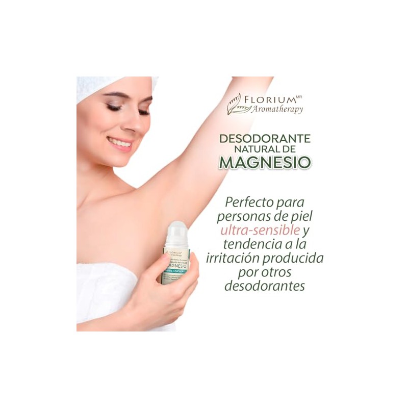 DESODORANTE NATURAL DE MAGNESIO CON ACEITES ESENCIALES PUROS DE MENTA