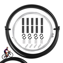 2pcs Universal Bicycle Shifter Cables Set Bicycle Change Cable for Bike Derailleur Cable Hose Kit for Mountain Road Bike Repair