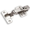 Berta 2-Pack Full Overlay Frameless Soft Closing European Hinges, 3D