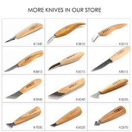Stryi Wood Marking Knife, Double Bevel Marking Knife, Hardened Blade Carbon Stell, Woodworking Woodcarving Tool K7026