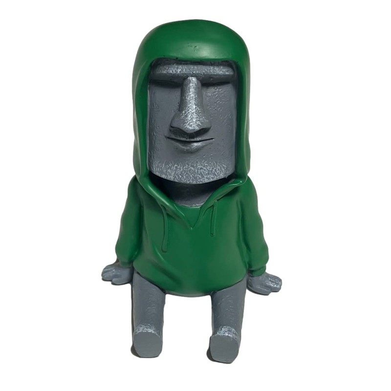 [Natura Style] Unique Smartphone Stand Moai Smartphone Desktop Holder (Gray)