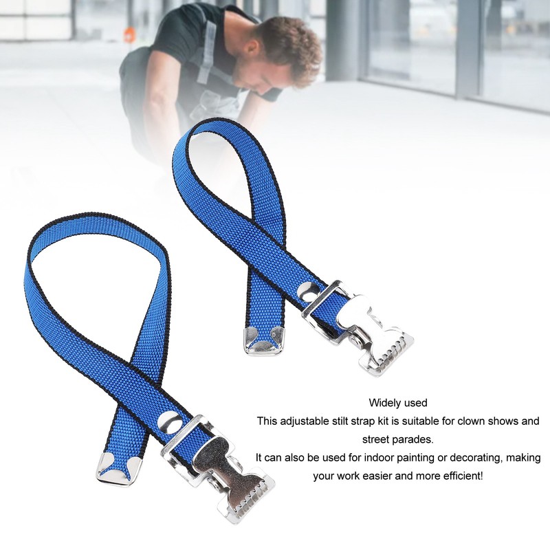 4Pcs Drywall Stilts Straps Flexible Nylon Aluminum Alloy Buckle Adjustable