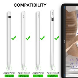Delidigi 3 Pack iPencil Tips Replacement Compatible with iPencil 2nd 1st Gen, iPencil Pro & USB-C, Wear-Resistant Fine Point Precise Control Pen Like Tips