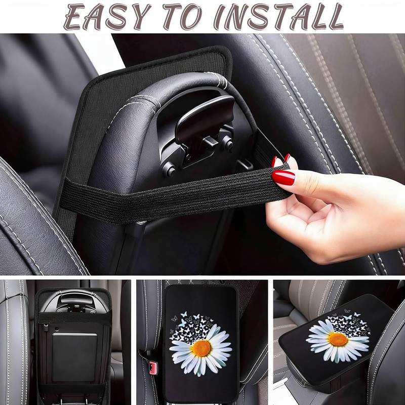 Skeleton Hand Vehicle Center Console Armrest Cover Pad Soft Console