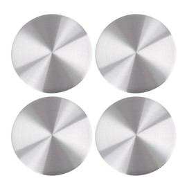 X AUTOHAUX 45mm Silver Tone Car Wheel Center Hub Caps Sticker Emblem Badge 4pcs