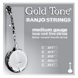 Gold Tone Banjo Strings, Medium Gauge
