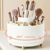 360° Rotating Makeup Brush Organizer for Vanity – 5-Compartment PP