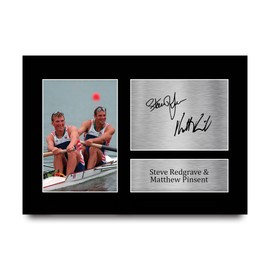 HWC Trading A4 Steve Redgrave & Matthew Pinsent Gifts Printed Signed Autograph Picture for Athletics Sport Memorabilia Fans