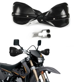 AnXin - Protectores de mano para motocicleta de 7/8 pulgadas, 22 mm y 11/8 pulgadas, 28 mm, universal para KLR650 DR650 DRZ400SM TW200 XR650L XT250 KLX300 TRX 400EX YFZ450 ATV Negro