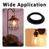 Runseaway 4Pcs E26 Lamp Shade Rings, Black Light Socket Ring