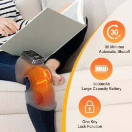 Hailicare Electric Knee Shoulder Massager Relieve Pain 5 Heating Levels, 3 Vibration Modes