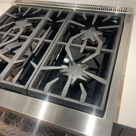 Epic QT DIY Brushed Stainless Steel Outside Corner 12 inch x 1 inch Stove Perimeter Countertop Gap Filler Trim (36 inches Long)