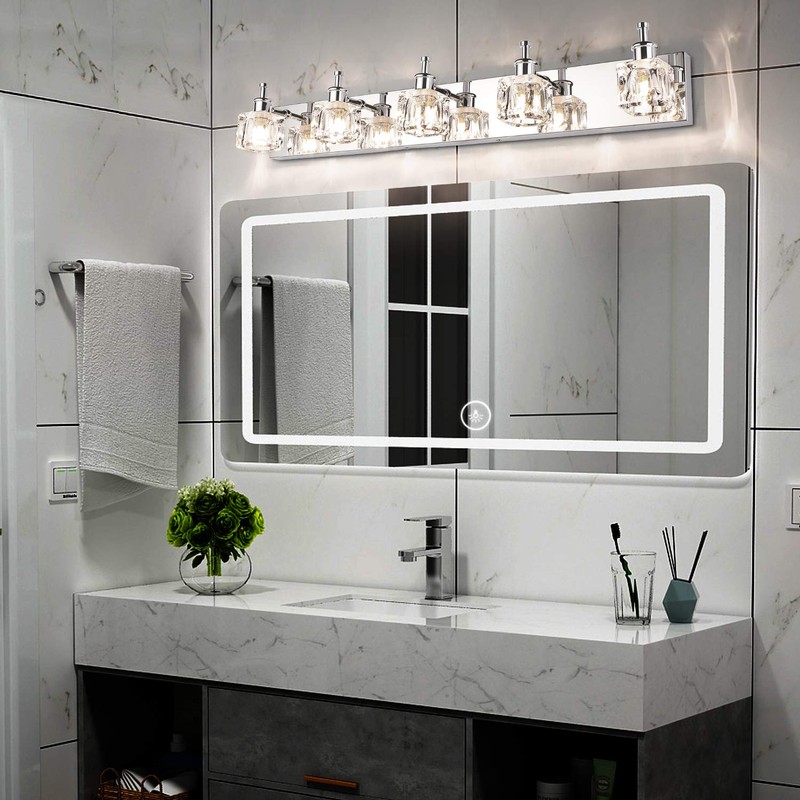 PRESDE Modern Bathroom Vanity Light Fixtures Over Mirror 5 Lights