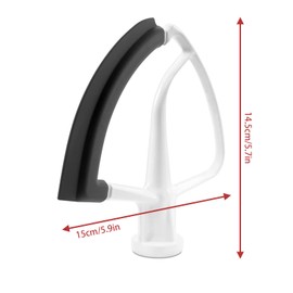 Flexible Flat Stirrer for Kitchen-Aid for 4-5 Quart Bowls, Flexible Stirrer Non-Stick Coating for Kitchen Aid Food Processor Accessories