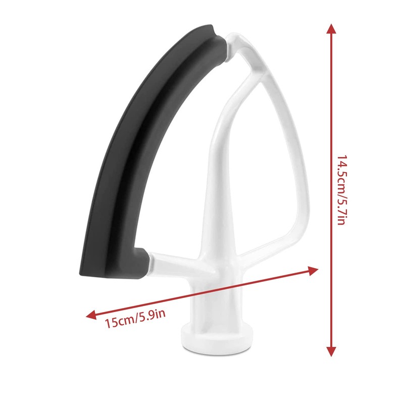 Flexible Flat Stirrer for Kitchen-Aid for 4-5 Quart Bowls, Flexible