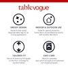 Tablevogue Solid Round Table Cover, 60", Red