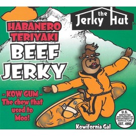 Jerky Hut Habanero Teriyaki Jerky Hut Beef Jerky 1/2 Pound Bag 8oz ~Kowifornia Gal~  ~Hot~