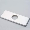 Wovier Faucet Plate,Chrome Sink Hole Cover Plate,6" Rectangle Escutcheon Plate
