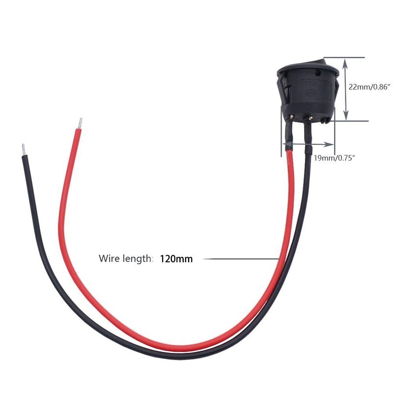 RUNCCI-YUN /10Pcs AC 6A/250V 10A/125V SPST 2 Pins 2 Position