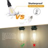 BORT ST58/ST19 Vintage Edison Bulbs, Neutral White 4000K, 6W Equivalent
