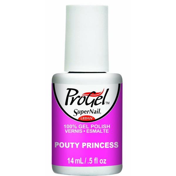Supernail Progel Nail Lacquer, Pouty Princess, 0.5 Fluid Ounce
