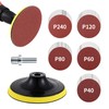 SOSINYA Sanding Discs Set: Sanding Disc 125 Velcro with M14