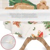 ANRO Oilcloth Tablecloth Christmas Tablecloth Washable Oilcloth Christmas Wax Tablecloth