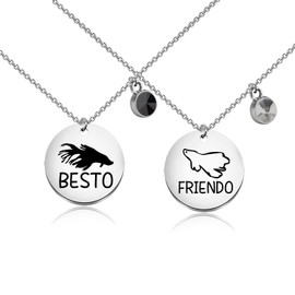 MAOFAED Anime Fan Gift Best Friend Necklace,Friendship Match Necklace Manga Lover Gift Friendship Jewelry