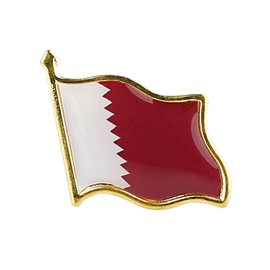 Qatar Country Flag Brooch Shirt Hat Backpack Jewelry Accessories Decoration Party Christmas Gift