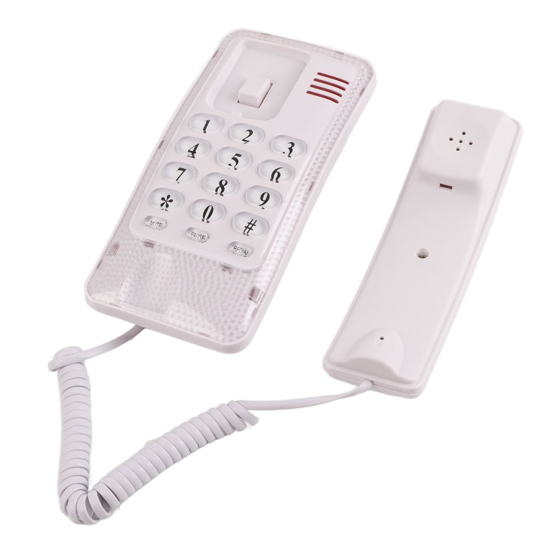 KXT‑438 Wall Mounted Home Phone Corded Telephone with Redial Quick