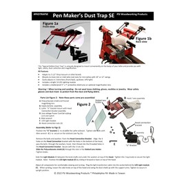 PSI Woodworking Pen Makers Dust Trap with Light and Magnifier Shield