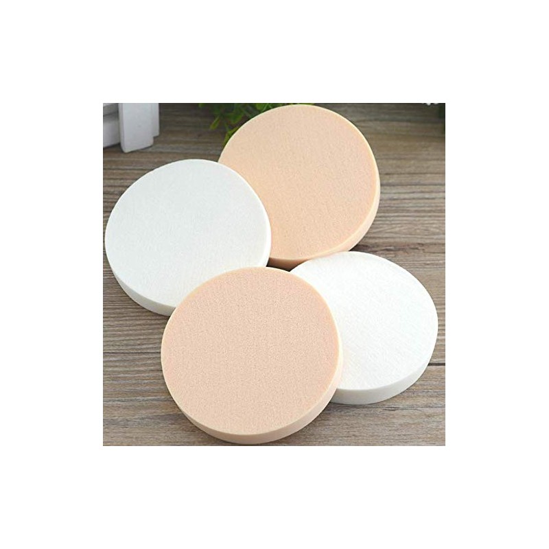 LASSUM 6 Pcs Round Makeup Sponge Facial Powder Puff,Beauty Makeup