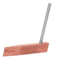 Accessories for soldering iron, blowtorch, roofer, welding torch, spare parts, copper piece for roofing soldering iron, for item 330-3, dimensions: 20 x 2 mm, 220 g EXPRESS